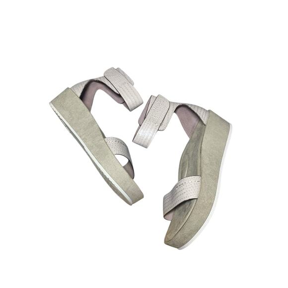 Naked Feet Renzi Flatform Leather Ankle Strap Sandal sz 8.5 Excellent - Picture 9 of 10